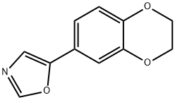 5-(2,3-二氢苯并[B][1,4]二噁英-6-基)噁唑 结构式