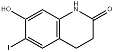 7-Hydroxy-6-iodo-1,2,3,4-tetrahydroquinolin-2-one 结构式