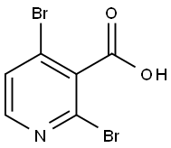 2,4-二溴烟酸 结构式