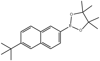 [6-(三叔丁基)萘]-2-硼酸频哪醇酯 结构式