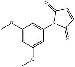 1-(3,5-二甲氧苯基)吡咯-2,5-二酮 结构式