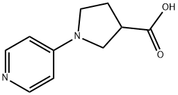 1-PYRIDIN-4-YLPYRROLIDINE-3-CARBOXYLICACID 结构式