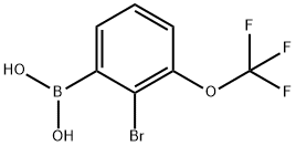 2-溴-3-三氟甲氧基苯硼酸 结构式