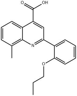 8-甲基-2-(2-丙氧芬基)喹啉-4-羧酸 结构式