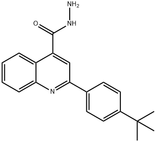 2-(4-叔丁基苯基)-4-喹啉卡巴肼 结构式