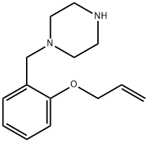 1-[2-(烯丙氧基)苄基]哌嗪 结构式