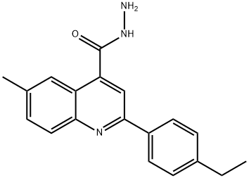 2-(4-乙基苯基)-6-甲基-4-喹啉卡巴肼 结构式