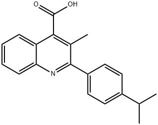 2-(4-异丙苯基)-3-甲基喹啉-4-羧酸 结构式