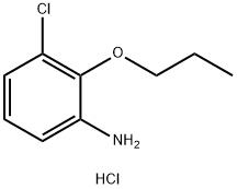 3-CHLORO-2-PROPOXY-PHENYLAMINE HYDROCHLORIDE 结构式