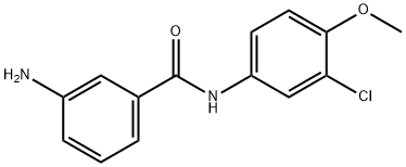 3-AMINO-N-(3-CHLORO-4-METHOXYPHENYL)BENZAMIDE 结构式