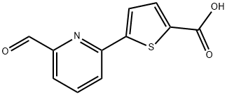 5-(6-formylpyridin-2-yl)thiophene-2-carboxylic acid 结构式