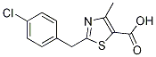 2-(4-chlorobenzyl)-4-methyl-1,3-thiazole-5-carboxylic acid 结构式