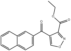 ethyl 4-(2-naphthylcarbonyl)-3-isoxazolecarboxylate 结构式