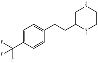 2-[4-(trifluoromethyl)phenethyl]piperazine 结构式