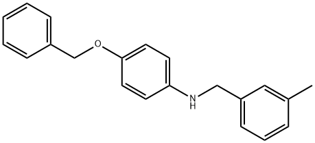 4-(Benzyloxy)-N-(3-methylbenzyl)aniline 结构式