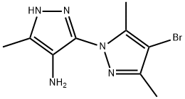 4-Bromo-3,5,5'-trimethyl-1'H-1,3'-bipyrazol-4'-amine 结构式