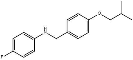 4-Fluoro-N-(4-isobutoxybenzyl)aniline 结构式