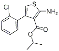 2-氨基-4-(2-氯苯基)噻吩-3-羧酸异丙酯 结构式