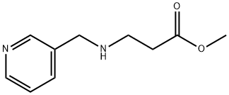 3-[(吡啶-3-基甲基)氨基]丙酸甲酯 结构式