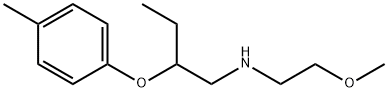 N-(2-Methoxyethyl)-2-(4-methylphenoxy)-1-butanamine 结构式