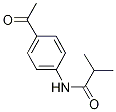 N-(4-乙酰苯基)-2-甲基-丙酰胺 结构式