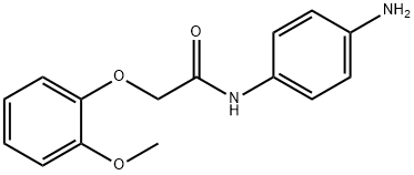 N-(4-Aminophenyl)-2-(2-methoxyphenoxy)acetamide 结构式