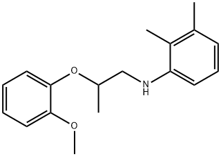 N-[2-(2-Methoxyphenoxy)propyl]-2,3-dimethylaniline 结构式