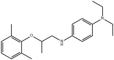 N1-[2-(2,6-dimethylphenoxy)propyl]-N4,N4-diethyl-1,4-benzenediamine 结构式