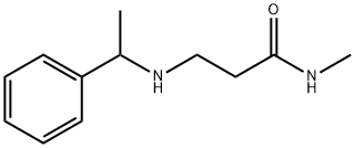 N-Methyl-3-[(1-phenylethyl)amino]propanamide 结构式