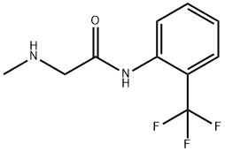 2-甲基氨基-N-[2-(三氟甲基)苯基]乙酰胺 结构式