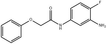 N-(3-氨基-4-氟苯基)-2-苯氧基乙酰胺 结构式