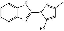 1-(1H-苯并[D]咪唑-2-基)-3-甲基-1H-吡唑-5-醇 结构式