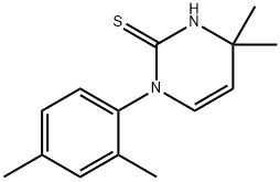 1-(2,4-二甲基苯基)-4,4-二甲基-1,4-二氢嘧啶-2-硫醇 结构式