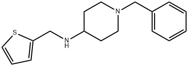 [1-(苄基)-4-哌啶基]-(2-噻吩甲基)胺 结构式