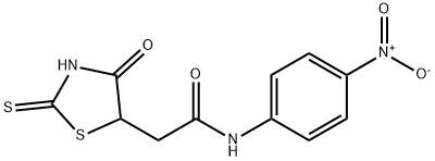2-(2-mercapto-4-oxo-4,5-dihydro-1,3-thiazol-5-yl)-N-(4-nitrophenyl)acetamide 结构式