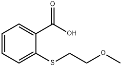 2-(2-甲氧基乙基硫代)苯甲酸 结构式