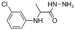 2-[(3-chlorophenyl)amino]propanohydrazide 结构式