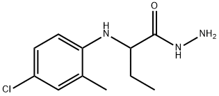 2-[(4-chloro-2-methylphenyl)amino]butanohydrazide 结构式