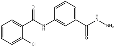 2-氯-N-(3-(肼羰基)苯基)苯甲酰胺 结构式