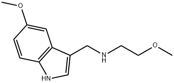 2-甲氧基-N-((5-甲氧基-1H-吲哚-3-基)甲基)乙-1-胺 结构式