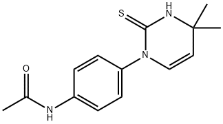 N-[4-(2-巯基-4,4-二甲基嘧啶-1(4H)-基)苯基]乙酰胺 结构式