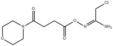 (1E)-2-氯-N'-[(4-吗啉-4-基-4-氧代丁酰)氧基]乙脒 结构式