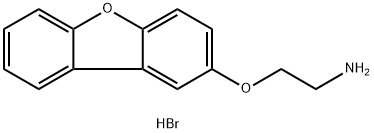 [2-(二苯并[B,D]呋喃-2-氧基)乙基]胺氢溴酸盐 结构式