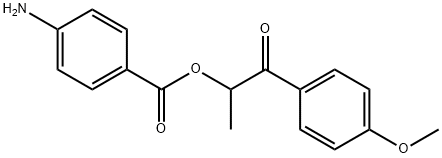 2-(4-甲氧苯基)-1-甲基-2-氧代苯佐卡因 结构式