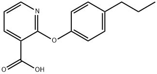 2-(4-propylphenoxy)nicotinic acid 结构式