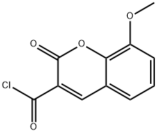 8-甲氧基-2-氧代-2H-色烯-3-甲酰氯 结构式