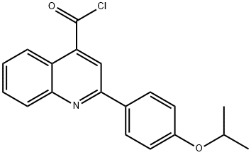 2-(4-异丙氧芬基)喹啉-4-甲酰氯 结构式