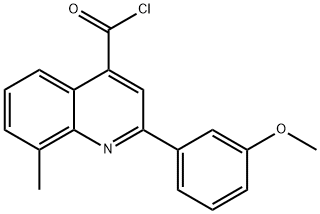 2-(3-甲氧苯基)-8-甲基喹啉-4-甲酰氯 结构式