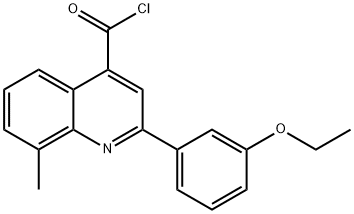 2-(3-乙氧苯基)-8-甲基喹啉-4-甲酰氯 结构式