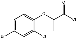 2-(4-溴-2-氯苯氧基)丙醇基氯化物 结构式